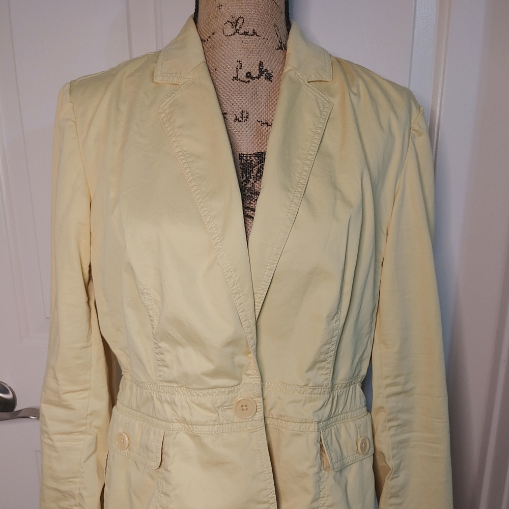 Talbots Casual Single Button Blazer Size 10 - image 6